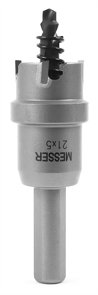 ТСТ коронка MESSER 21X5 с центрирующим сверлом и толкающей пружиной