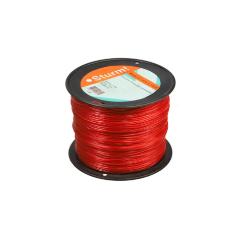 Леска для триммера Sturm!, d=1.3 мм, l=775 м (бобина), звезда, красный