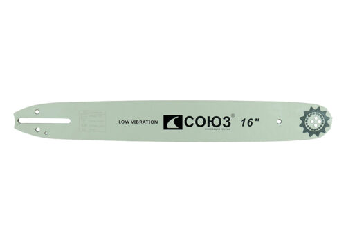 Пильная шина 16" СОЮЗ, паз 1,3мм, 3/8", 57зв, хвостовик POH(OREGON K095/A095)